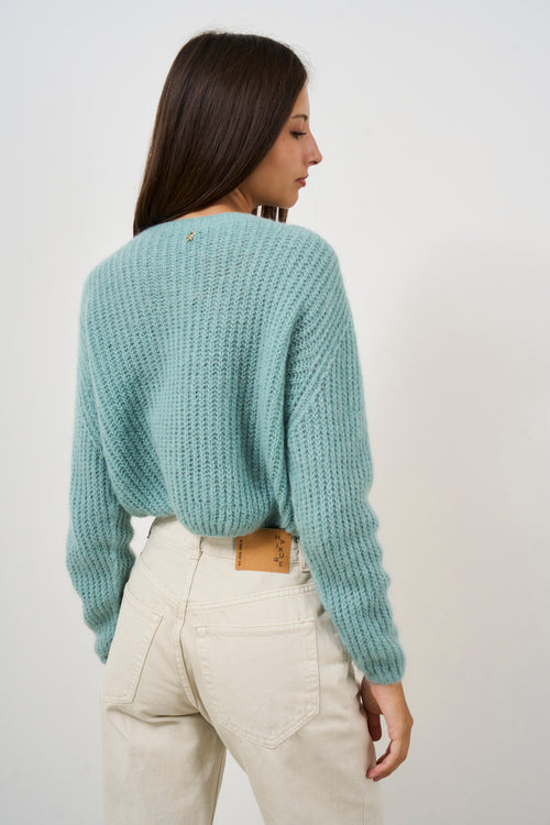 Light blue mohair sweater - 2