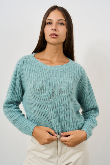 Light blue mohair sweater - 4