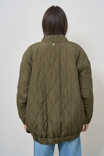 Women's military green bomber jacket - 7