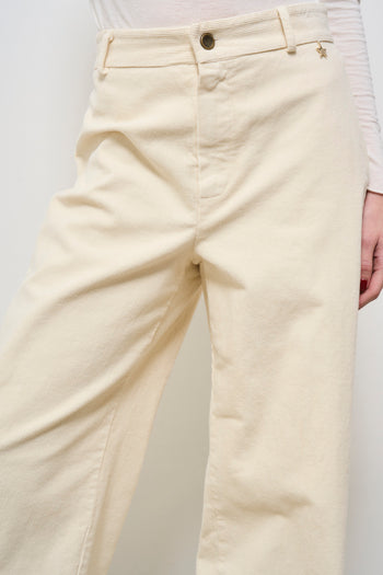 Pantalone donna in velluto burro - 5