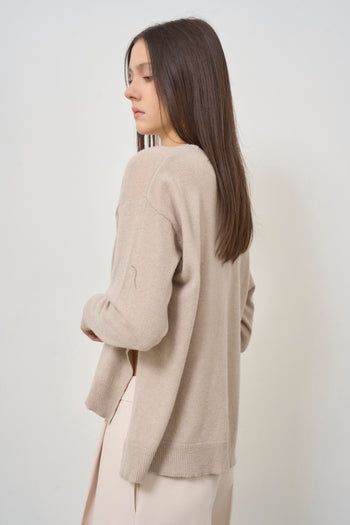 Women's turtleneck sweater in dove grey - 4