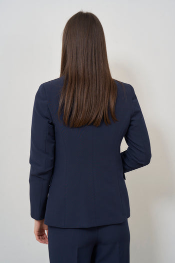 Women's single-breasted blue jacket - 5