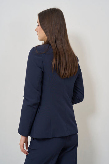 Women's single-breasted blue jacket - 6