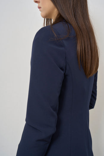 Women's single-breasted blue jacket - 7