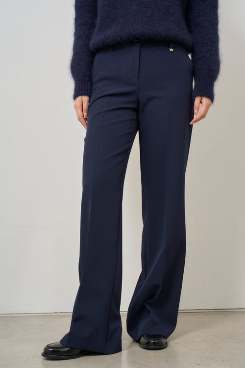 Pantalone donna a palazzo blu