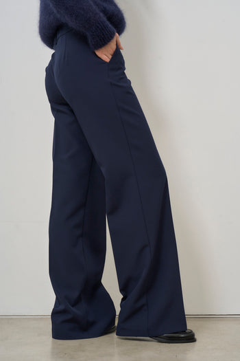 Women's blue palazzo trousers - 5