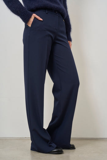 Women's blue palazzo trousers - 6