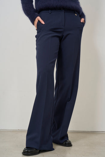 Women's blue palazzo trousers - 7