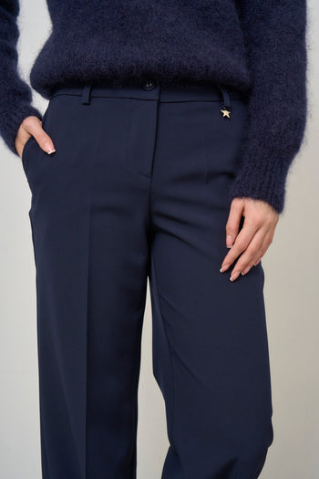 Women's blue palazzo trousers - 8