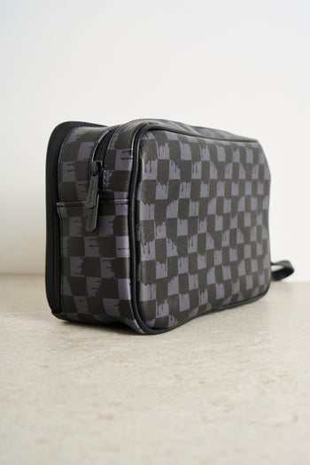 Men's Checkered Clutch Bag - 5