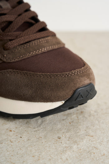 Men's brown suede sneakers - 6