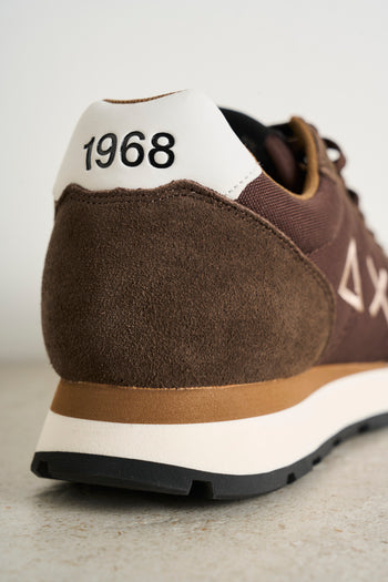 Men's brown suede sneakers - 7