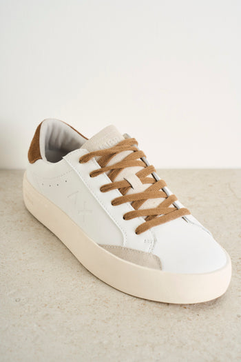 Men's white and brown sneakers - 3