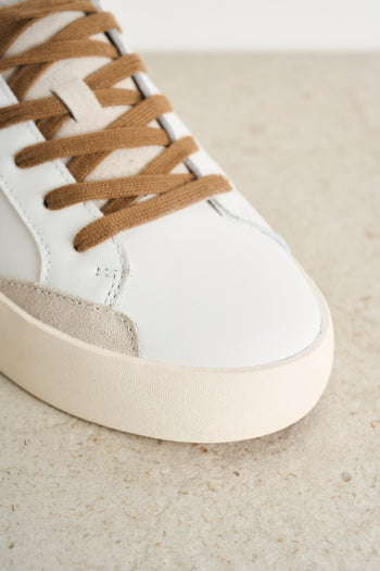 Men's white and brown sneakers - 4