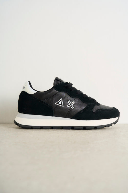 Women's black suede sneakers