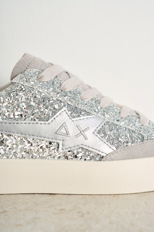 Katy silver glitter women's sneakers - 2