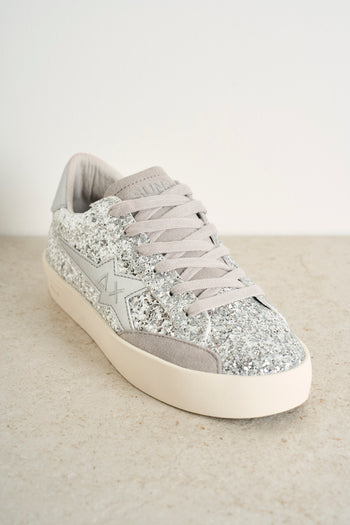 Katy silver glitter women's sneakers - 3