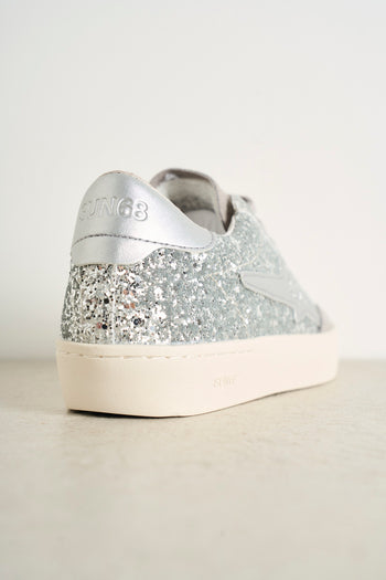 Katy silver glitter women's sneakers - 5