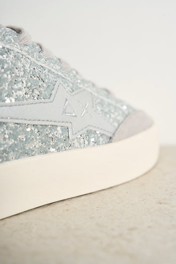 Katy silver glitter women's sneakers - 7