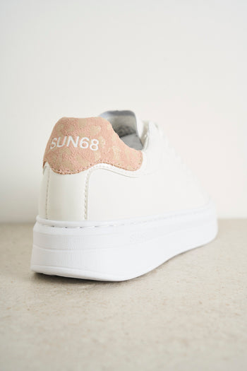 Sneakers donna bianca e rosa Grace - 5