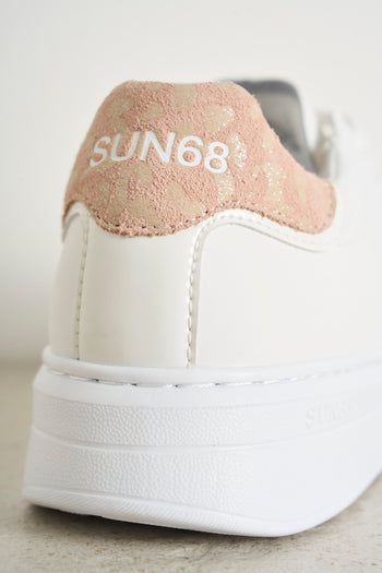 Sneakers donna bianca e rosa Grace - 6