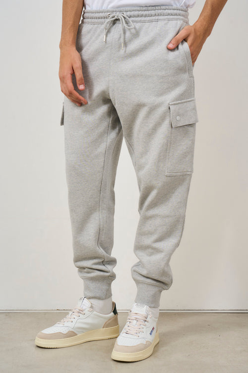 Pantalone tuta jogger grigio