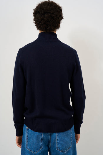 Blue men's cardigan - 6