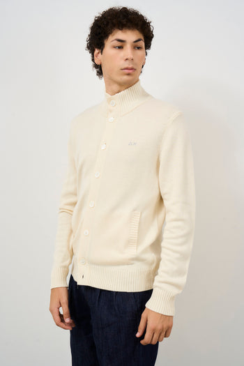 Men's cream cardigan - 5