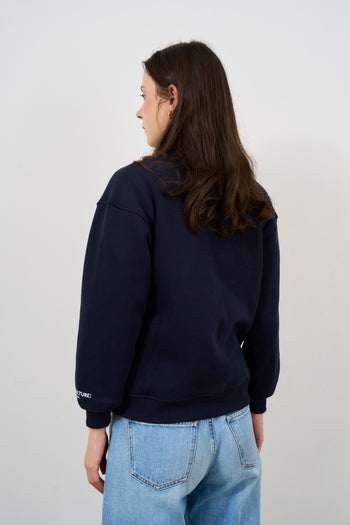 Women's blue zip-up sweatshirt - 6