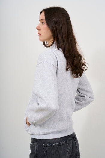 Women's grey zip-up sweatshirt - 5