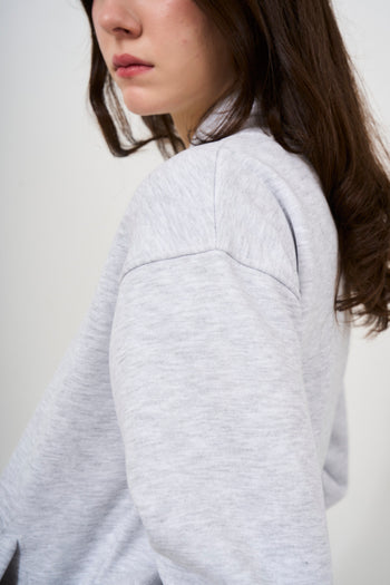 Women's grey zip-up sweatshirt - 6