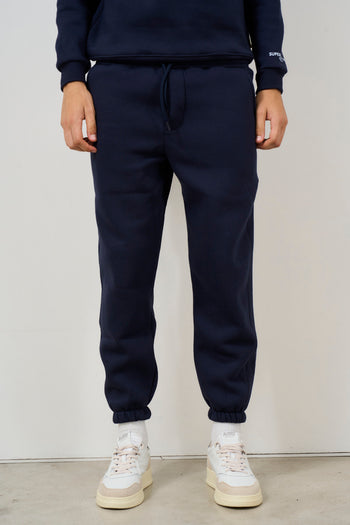 Pantalone tuta jogger uomo blu - 3