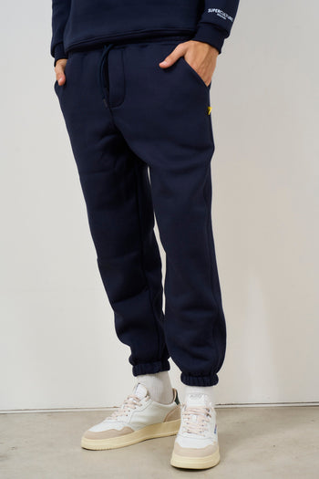 Pantalone tuta jogger uomo blu - 4