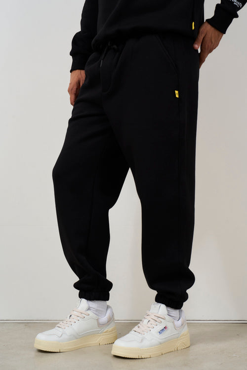 Pantalone tuta jogger uomo nero - 2