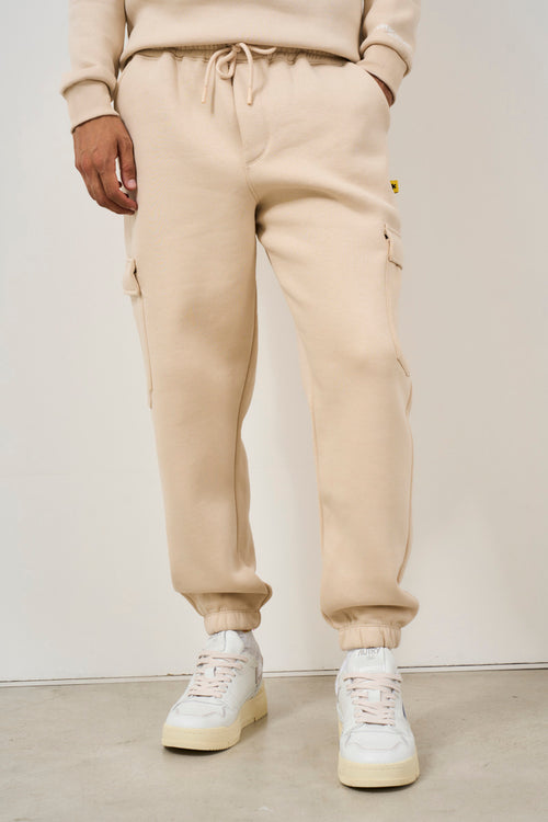 Pantalone tuta jogger uomo beige - 1