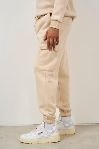 Pantalone tuta jogger uomo beige - 3