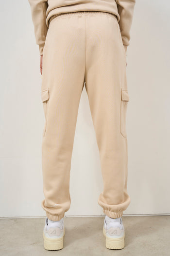 Pantalone tuta jogger uomo beige - 4