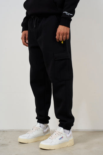 Pantalone tuta jogger uomo nero - 3