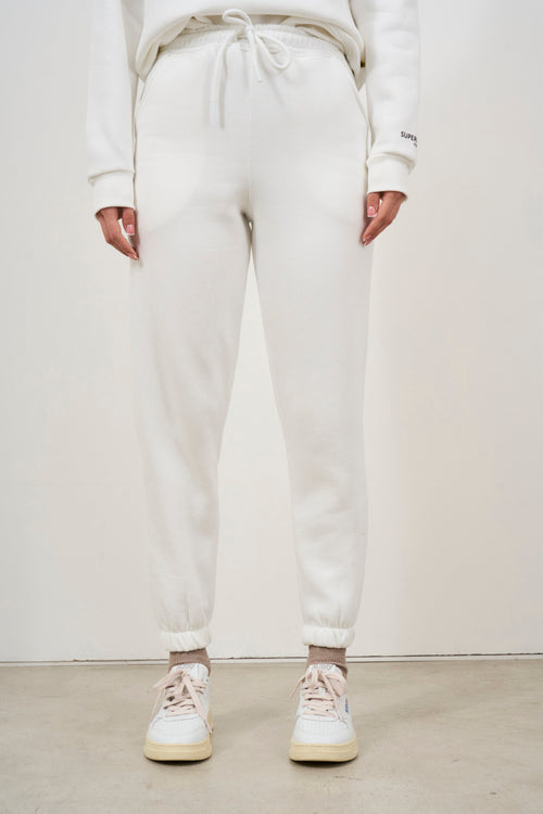 Women's white jogger tracksuit pants - 2