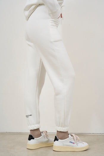 Pantalone tuta jogger donna bianco - 6