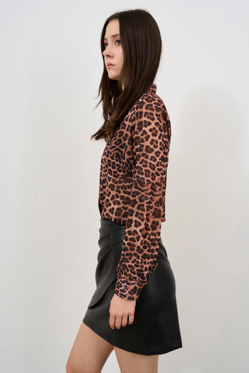 Camicia donna leopardata - 5