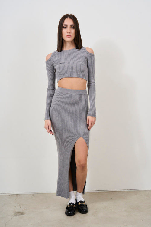 Women's grey knitwear set