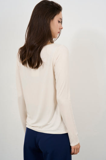 Women's butter boat neck sweater - 5