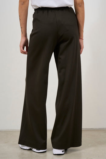 Pantalone donna a palazzo marrone - 6