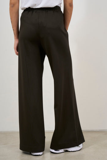 Pantalone donna a palazzo marrone - 7