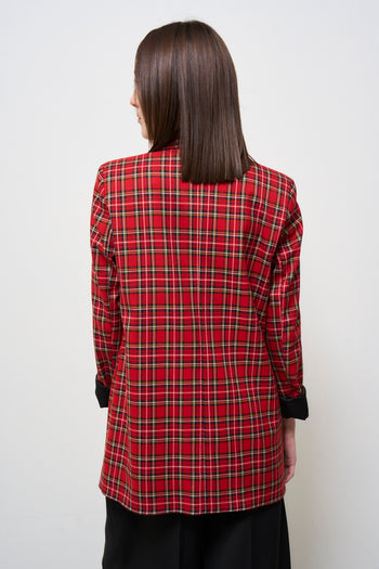 Giacca donna doppiopetto tartan - 5