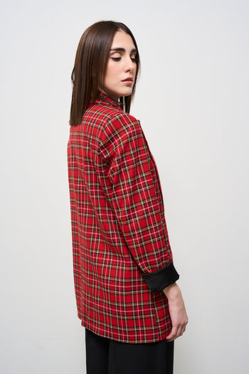 Giacca donna doppiopetto tartan - 6