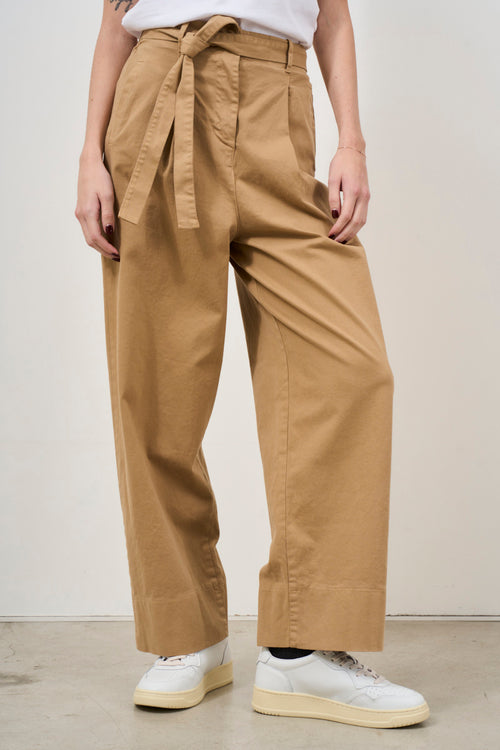 Camel women's trousers with belt - 2