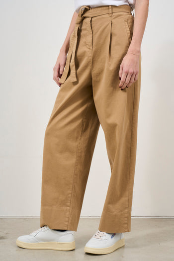 Camel women's trousers with belt - 3