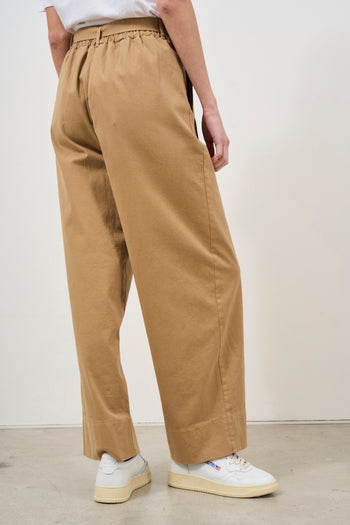 Camel women's trousers with belt - 5